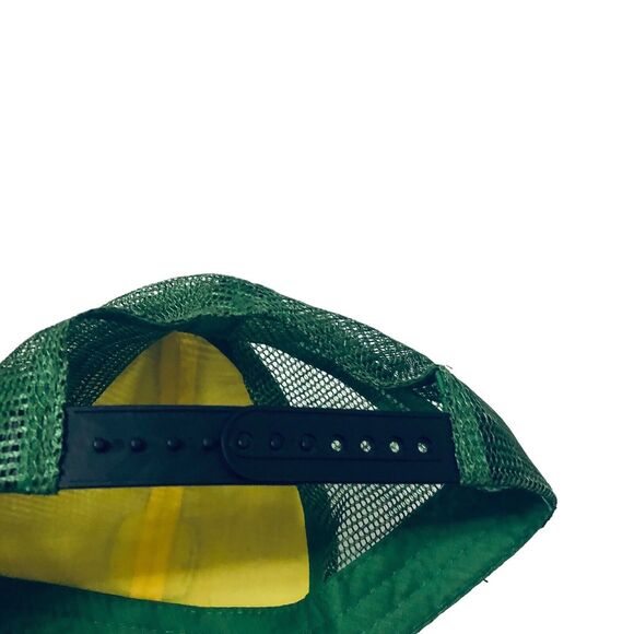 John Deere Men's One Size Black Green Yellow Baseball Cap Hat - Picture 3 of 6